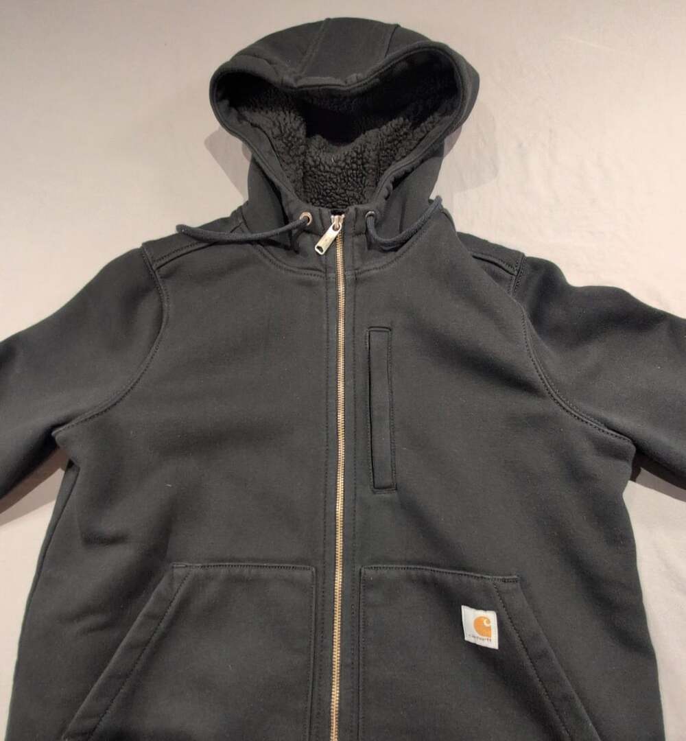 Carhartt Relaxed Fit Sherpa-Lined Full-Zip Women's Hoodie Size M Black Outdoor